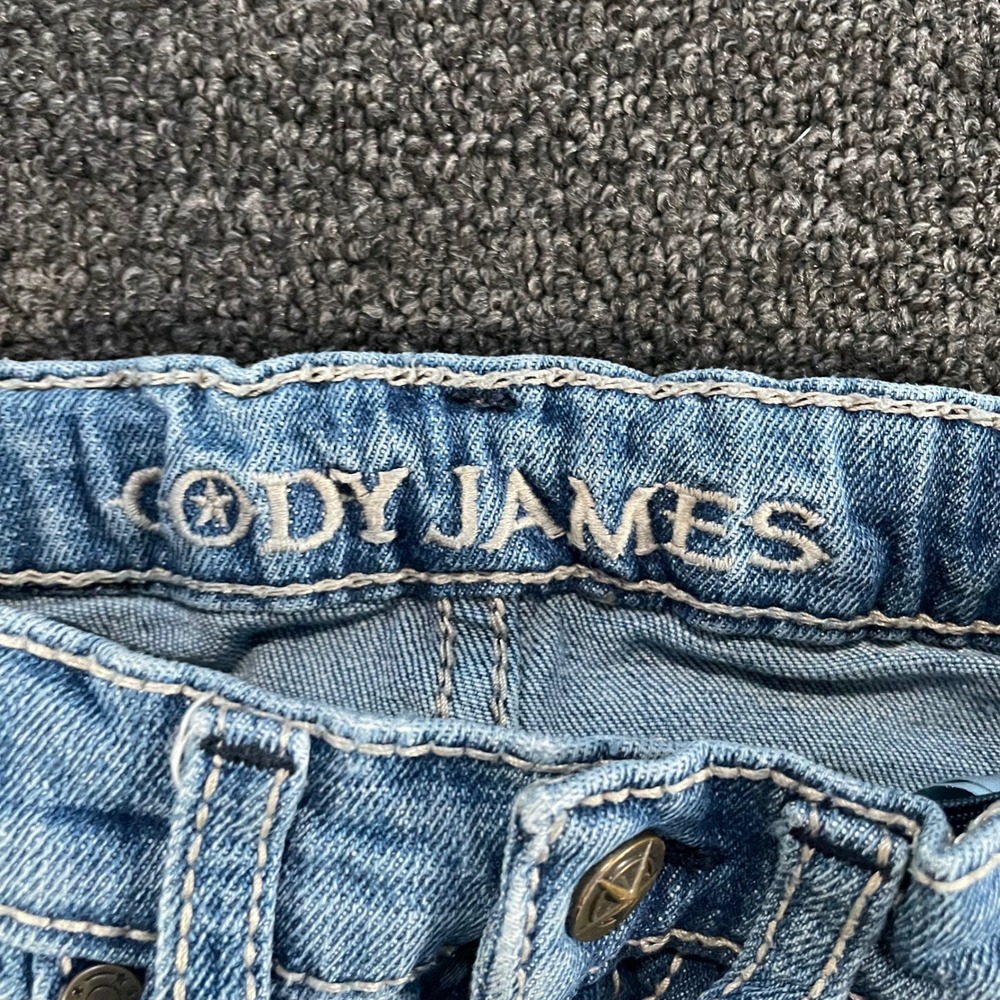 Cody James Jeans Boys 7 Regular Light Blue Good Distressed Rodeo Western Work - Picture 8 of 10